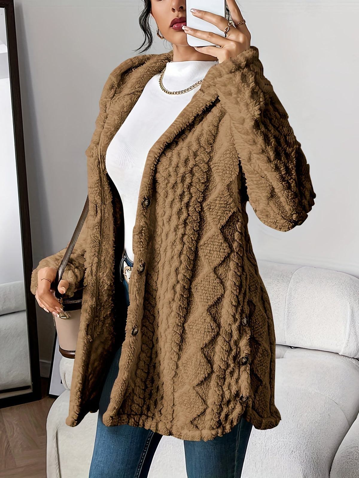 Women's Casual Hooded Cardigan