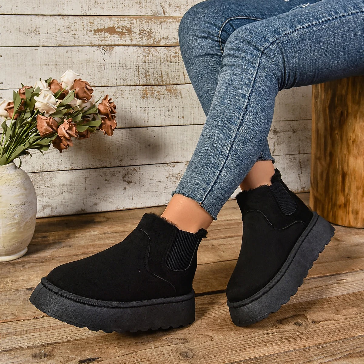 Women's Fur Ankle Boots