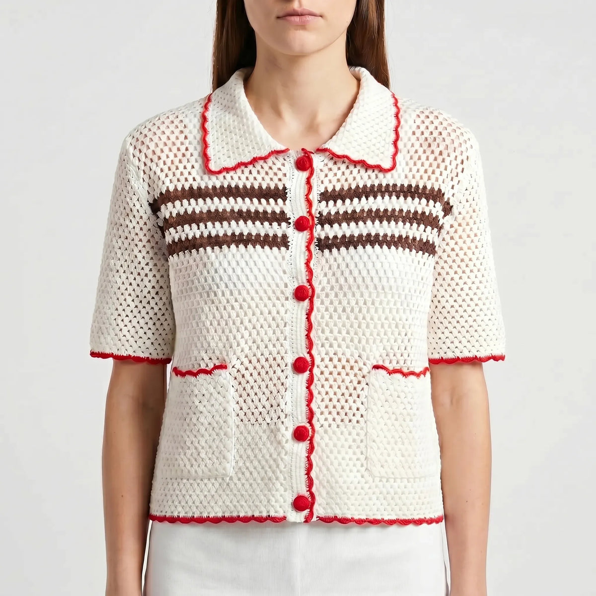 Women's Retro Short-Sleeve Summer Cardigan