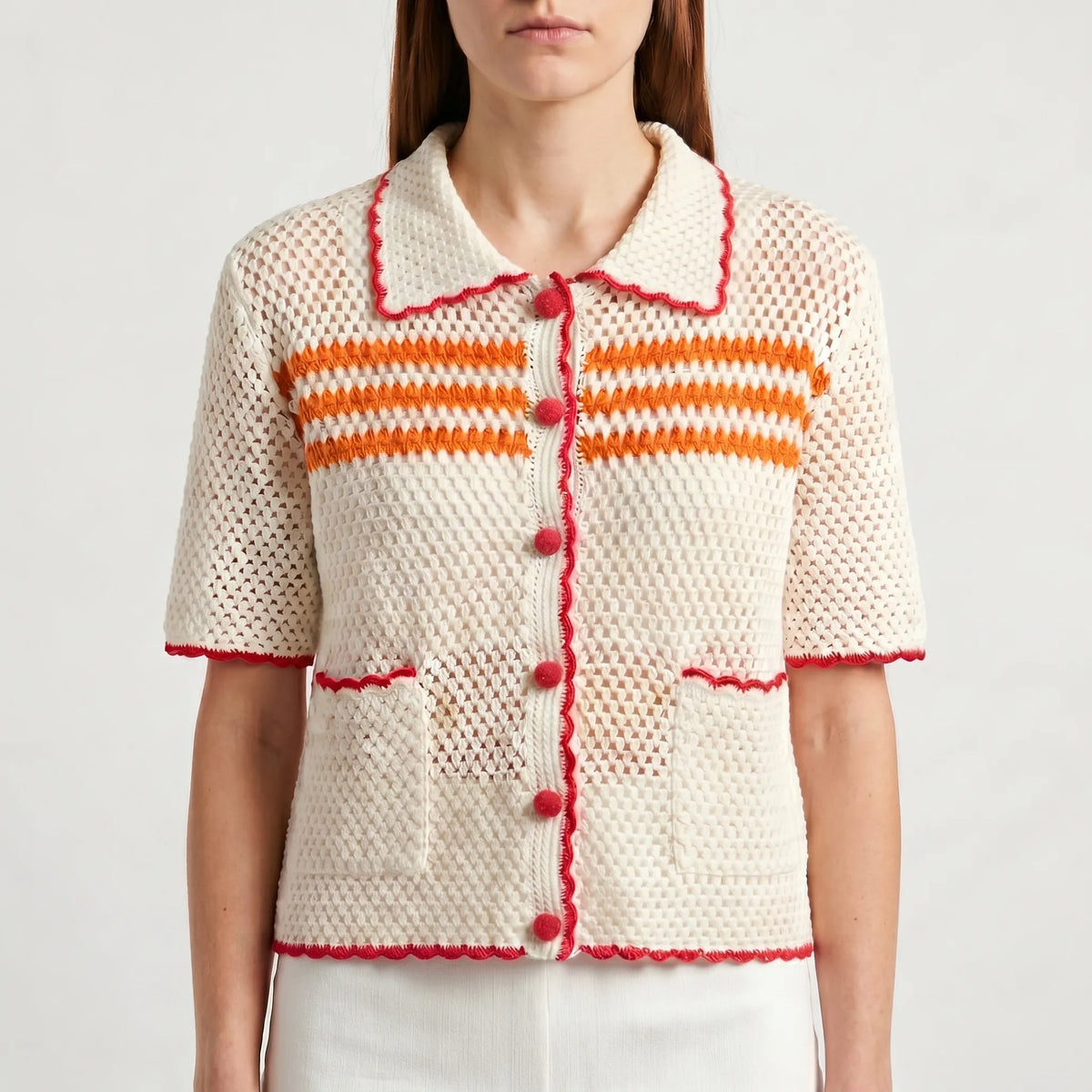 Women's Retro Short-Sleeve Summer Cardigan