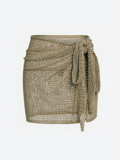 Women's Sheer Knit Beach Cover-Up Skirt