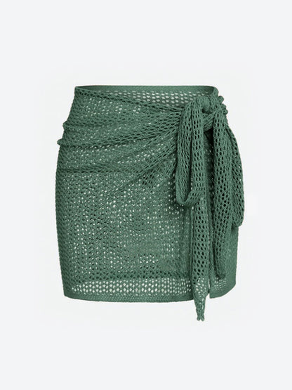 Women's Sheer Knit Beach Cover-Up Skirt