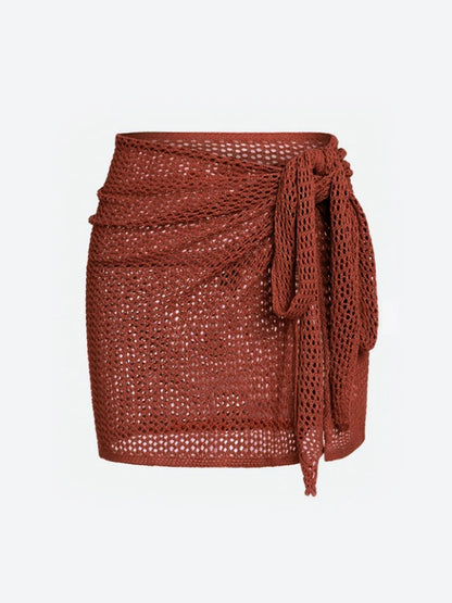 Women's Sheer Knit Beach Cover-Up Skirt