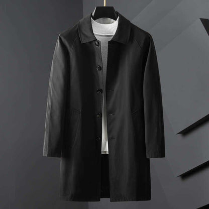 Women's Short Trench Coat with Collar