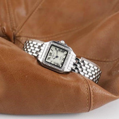 Women's Square Watch with Roman Numerals
