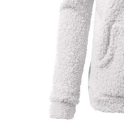 Women's Stylish Hooded Zip-Up Winter Fleece Jacket