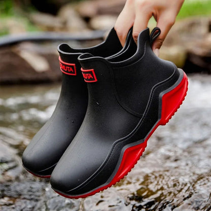 Women's Waterproof Slip-On Outdoor Chelsea Rain Boots