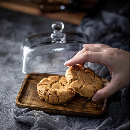 Elegant Wooden Butter Serving Dish