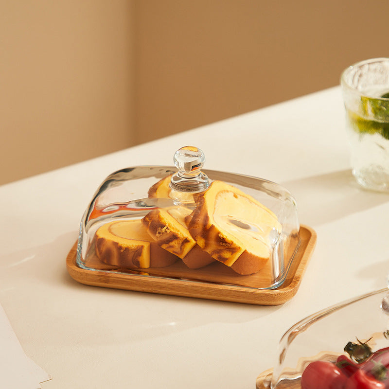 Elegant Wooden Butter Serving Dish