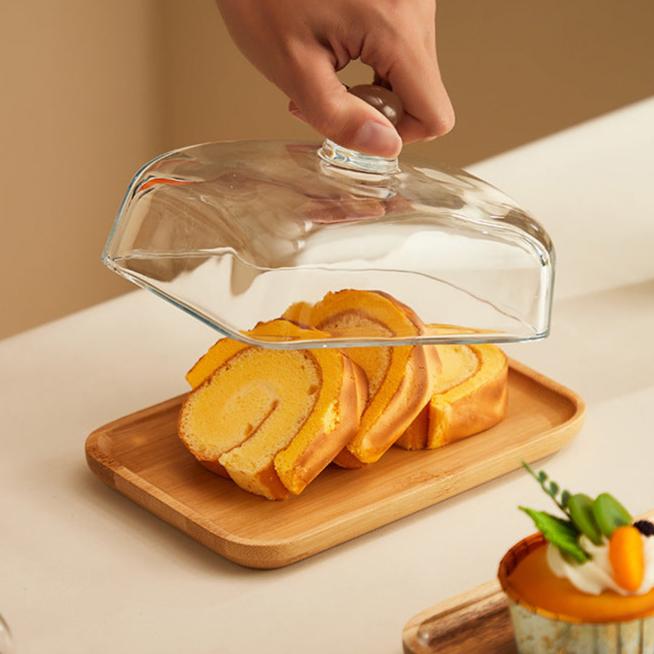 Elegant Wooden Butter Serving Dish