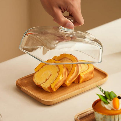 Elegant Wooden Butter Serving Dish