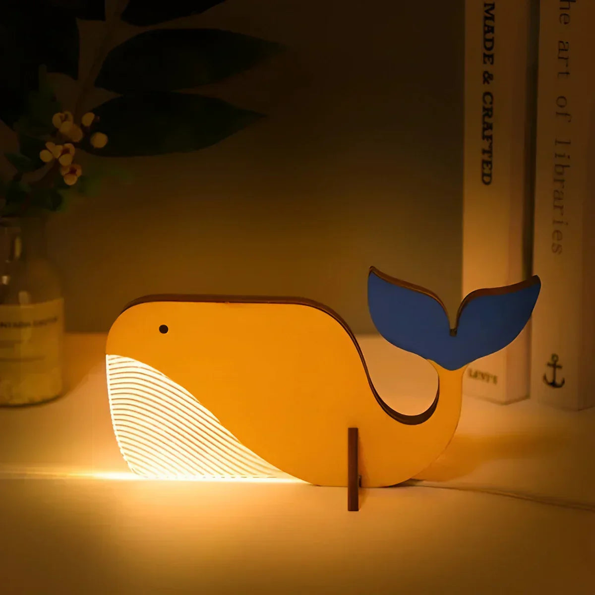 Rustic Woodland Creature Desk Lamp