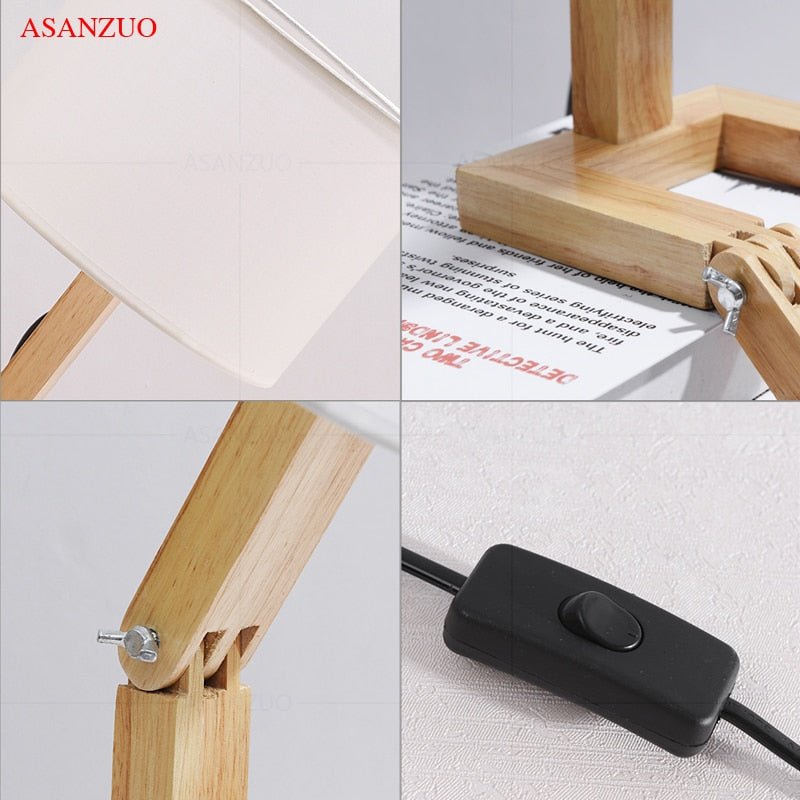 Fun Wooden LED Table Lamp Decor