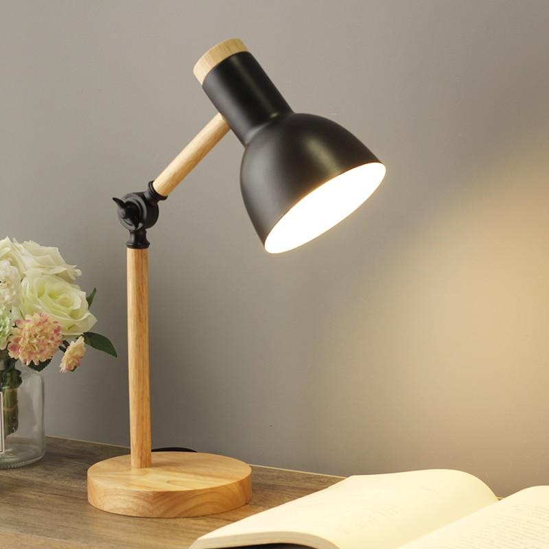 Rustic Nordic Wooden Desk Lamp - Cofik