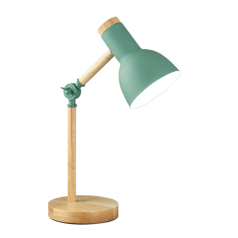 Compact Wooden Desk Lamp