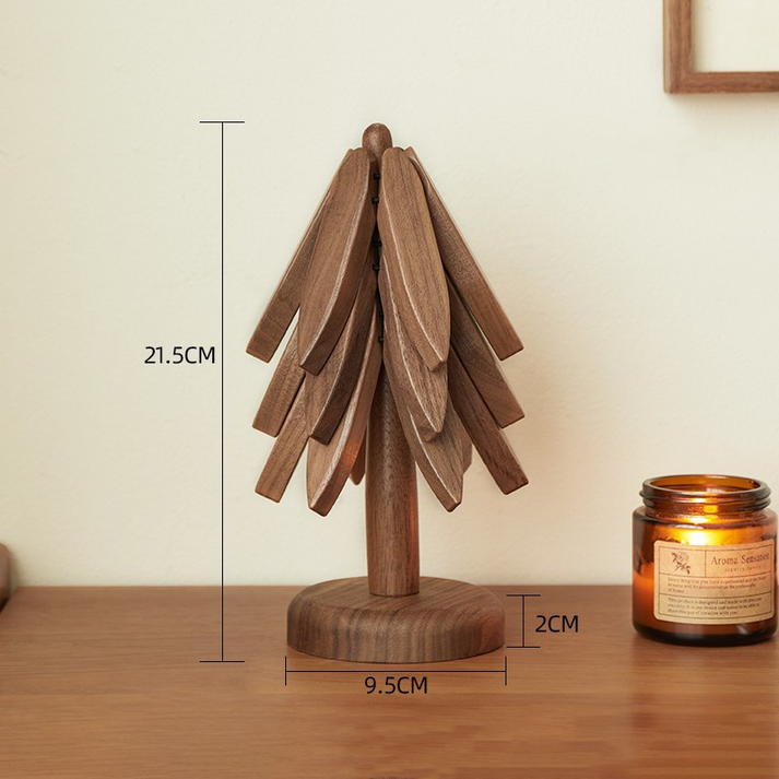 Natural Wooden Coasters Set