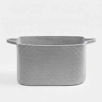 Woven Open Storage Basket with Handles
