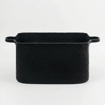Woven Open Storage Basket with Handles