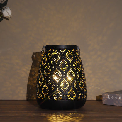 Contemporary Black Metal Portable Table Light
